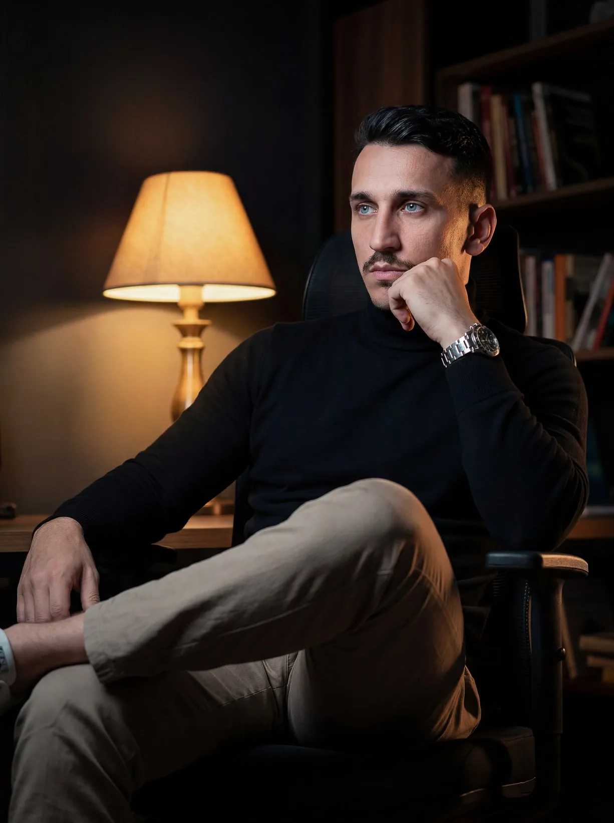 Nicolas Fechine em seu estúdio